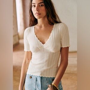 Sezane Cloe Jumper Ecru